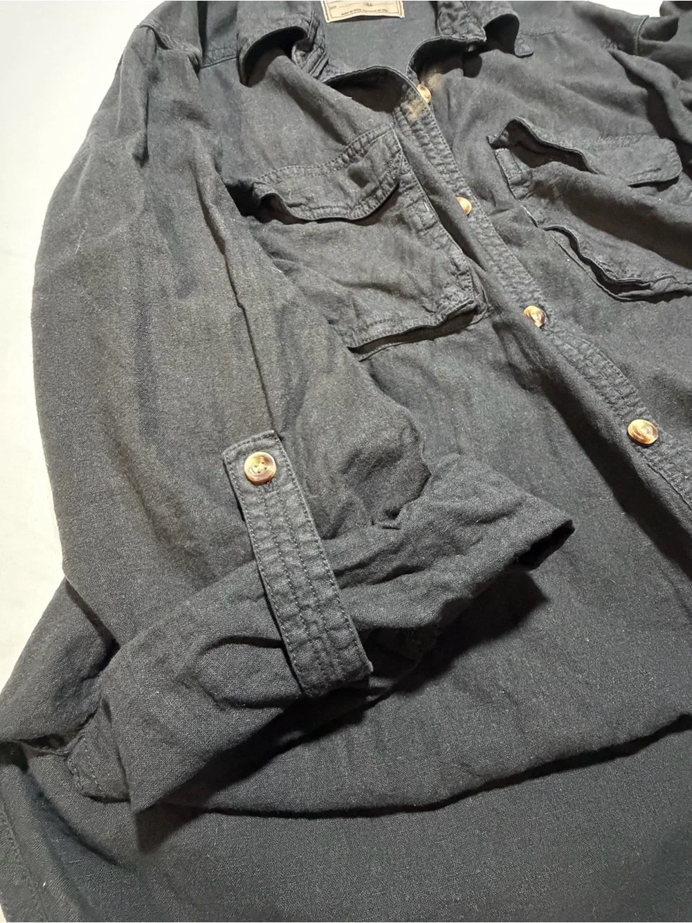 Free People Oversize Button Up Shirt